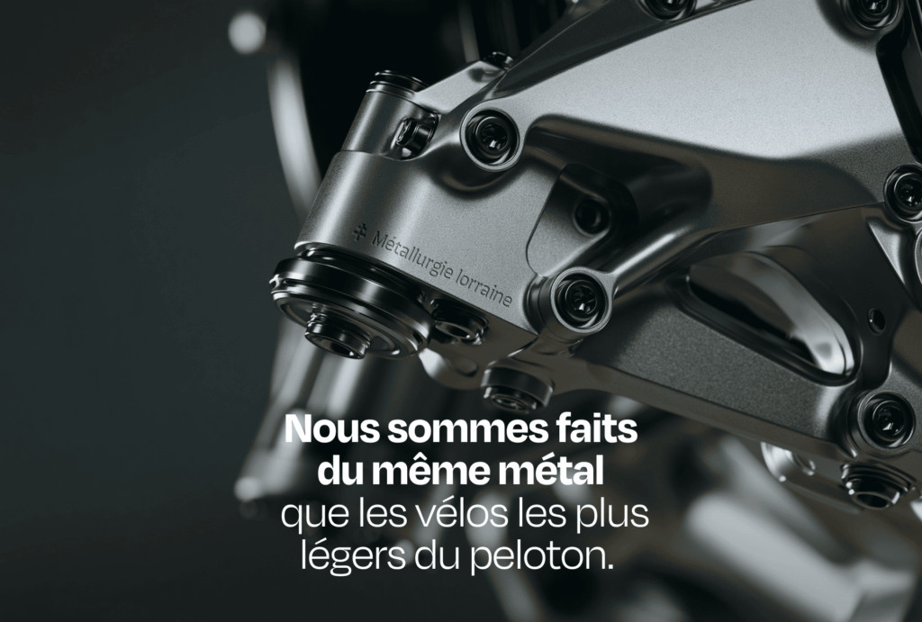 métal  que les vélos les plus légers du peloton.